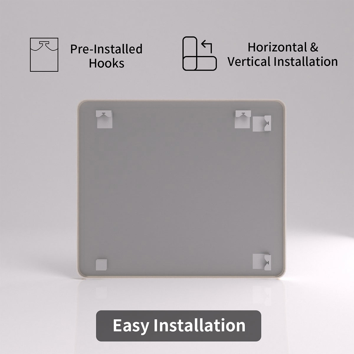 TaiMei 42 in. W x 36 in. H Vertical / Horizontal Rectangular Aluminum Framed Mirror