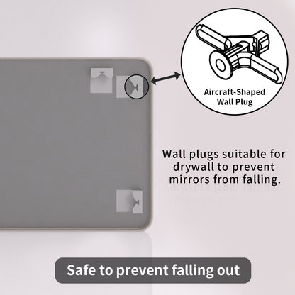 TaiMei 42 in. W x 36 in. H Vertical / Horizontal Rectangular Aluminum Framed Mirror