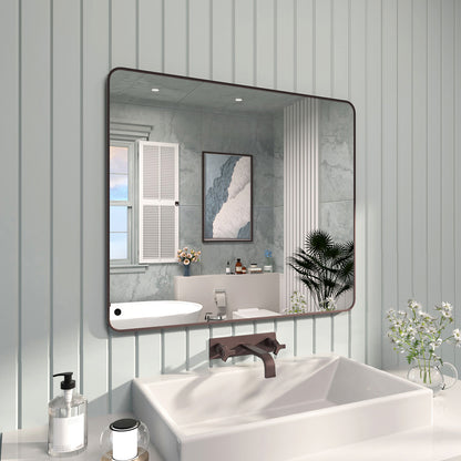 FMNP TaiMei 42 in. W x 36 in. H Rectangular Framed Wall Bathroom Vanity Mirror SM4236-ORB-02_2edfae29-df66-4871-ba3b-3f90d14d7611