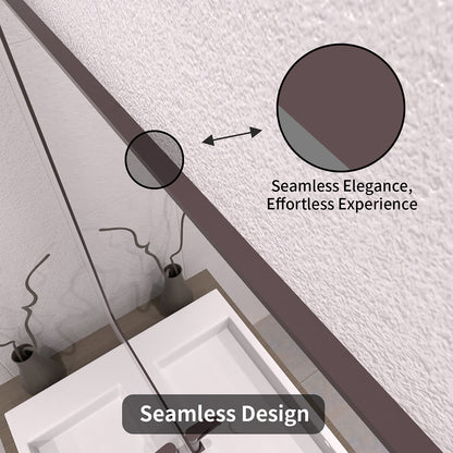 TaiMei 42 in. W x 36 in. H Vertical / Horizontal Rectangular Aluminum Framed Mirror