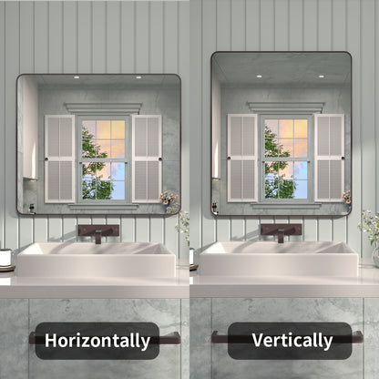 FMNP TaiMei 42 in. W x 36 in. H Rectangular Framed Wall Bathroom Vanity Mirror SM4236-ORB-09_326aac62-5372-47dc-abe3-7a05217bbf38
