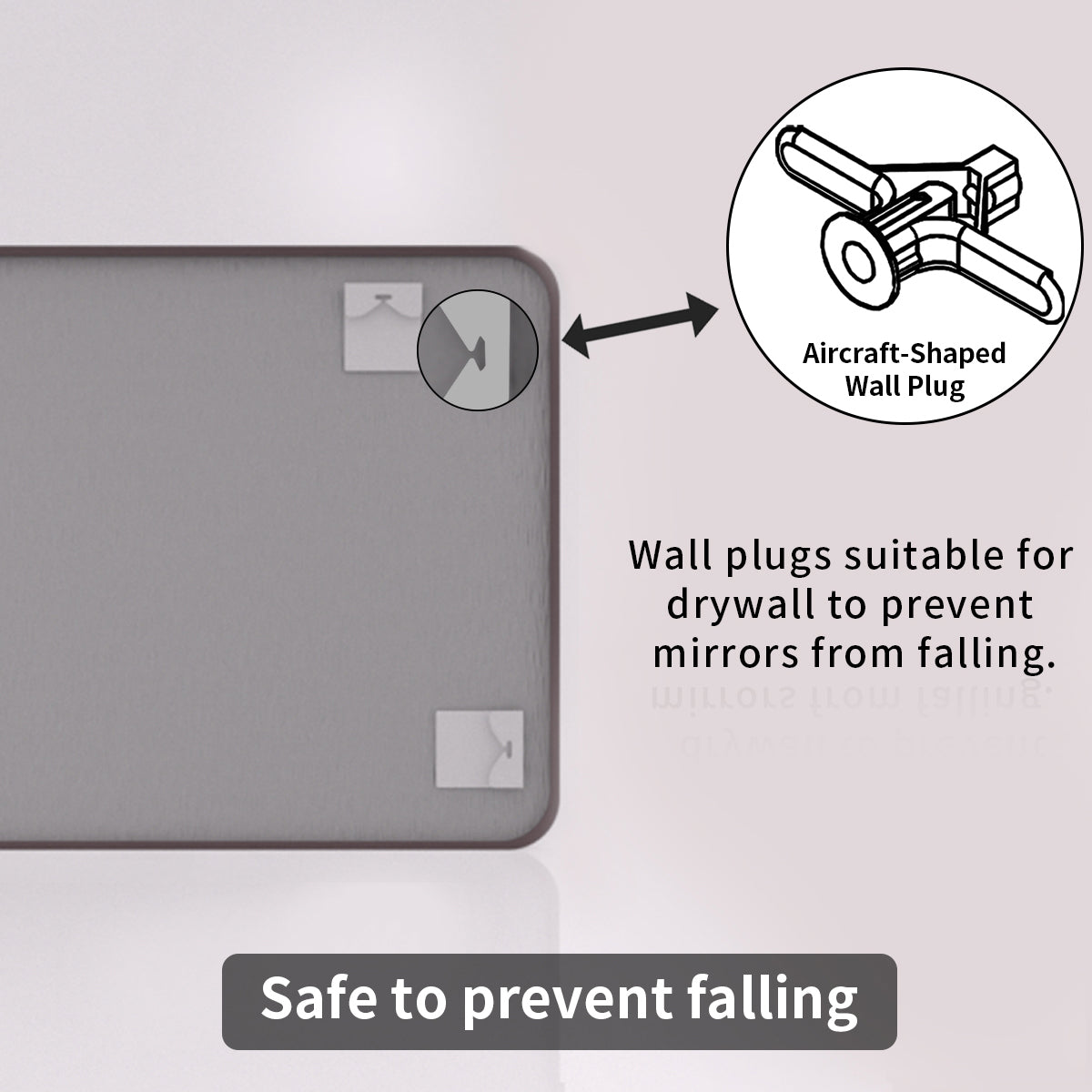 TaiMei 42 in. W x 36 in. H Vertical / Horizontal Rectangular Aluminum Framed Mirror