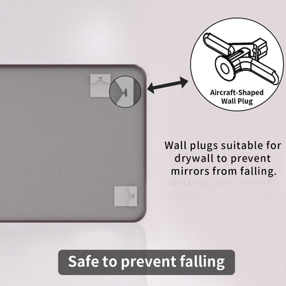 TaiMei 42 in. W x 36 in. H Vertical / Horizontal Rectangular Aluminum Framed Mirror