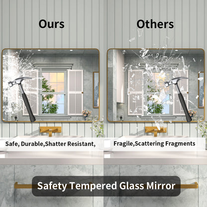 FMNP TaiMei 48 in. W x 36 in. H Rectangular Framed Wall Bathroom Vanity Mirror SM4836-BG-07_eadfe934-9581-4e15-bb14-414c85103236