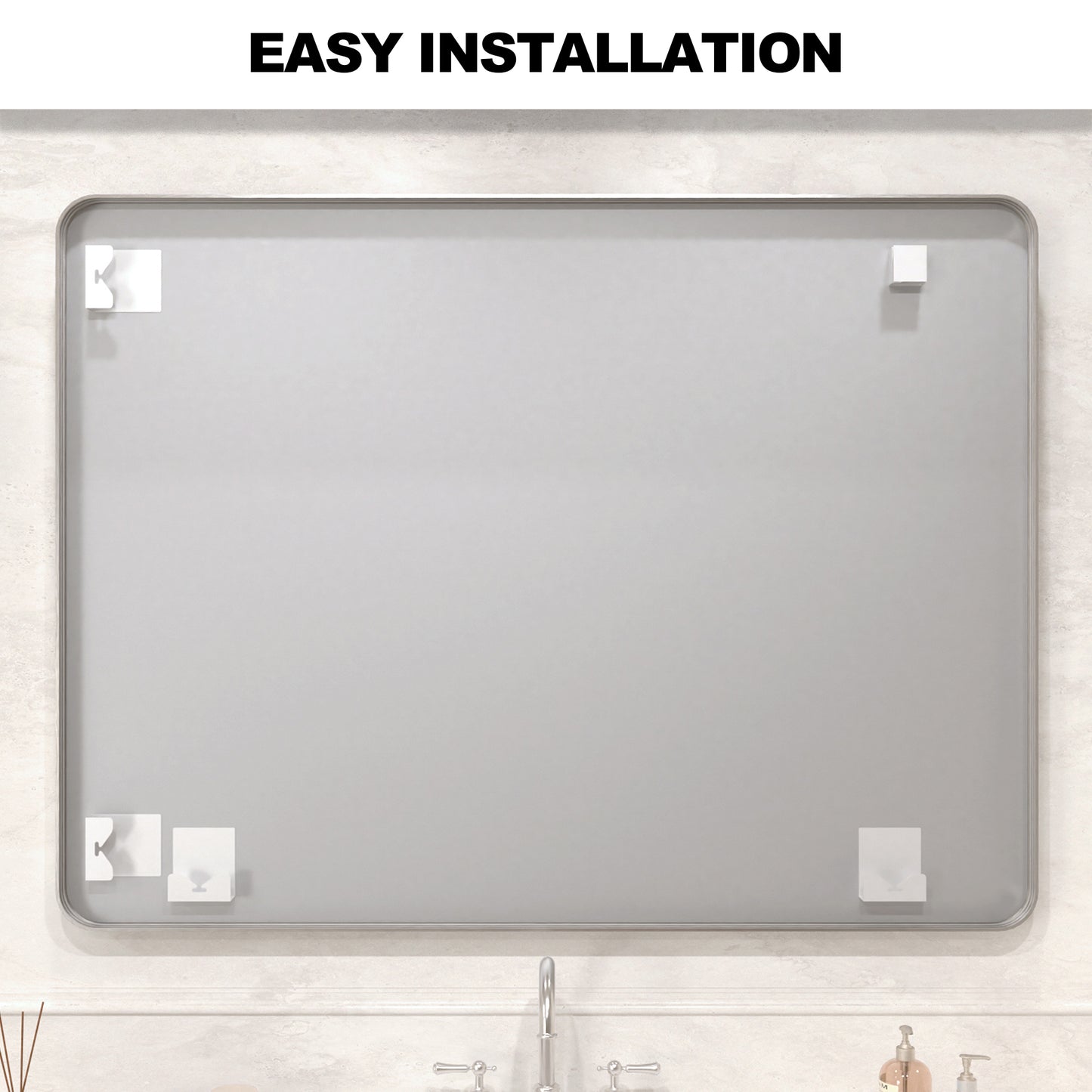 Vista 48 in. W x 36 in. H Rectangular Framed Wall Bathroom Vanity Mirror in Oil Rubbed Bronze SR-BN48S-12