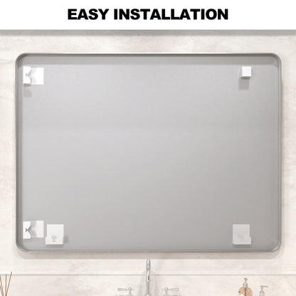 Vista 48 in. W x 36 in. H Rectangular Framed Wall Bathroom Vanity Mirror in Oil Rubbed Bronze SR-BN48S-12
