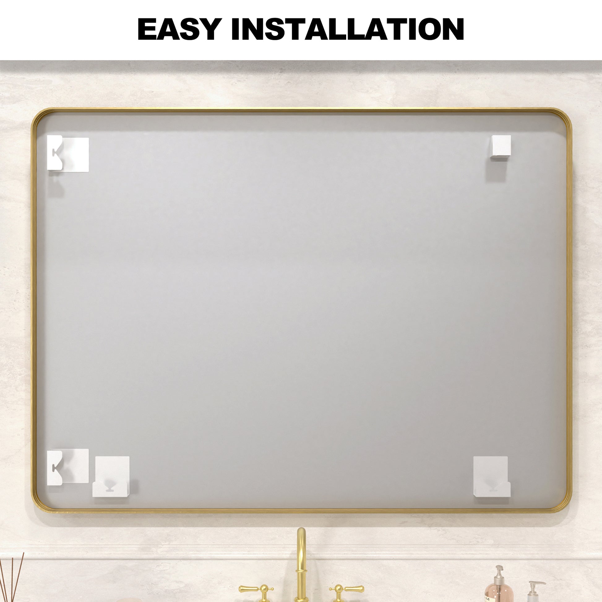 Vista 48 in. W x 36 in. H Rectangular Framed Wall Bathroom Vanity Mirror in Oil Rubbed Bronze SR-GD48S-12