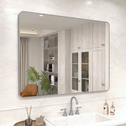 Vista 48 in. W x 36 in. H Rectangular Framed Wall Bathroom Vanity Mirror in Oil Rubbed Bronze SR-GY48S-2