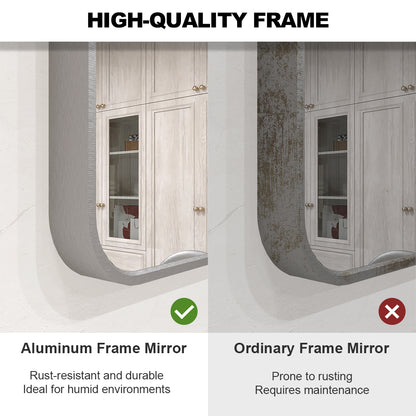 Vista 48 in. W x 36 in. H Rectangular Framed Wall Bathroom Vanity Mirror in Oil Rubbed Bronze SR-GY48S-9