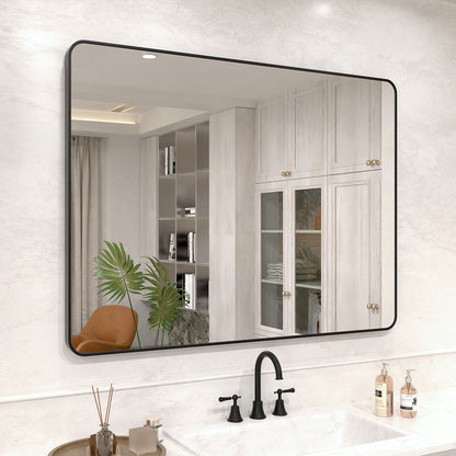 Vista 48 in. W x 36 in. H Rectangular Framed Wall Bathroom Vanity Mirror in Oil Rubbed Bronze SR-MB48S-2