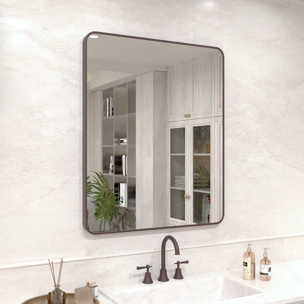 Vista 30 in. W x 36 in. H Rectangular Framed Wall Bathroom Vanity Mirror SR-OBR30S-1