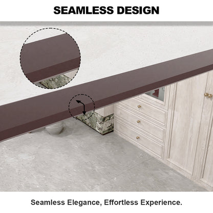 Vista 60 in. W x 36 in. H Rectangular Framed Wall Bathroom Vanity Mirror in Brushed Nickel SR-OBR60S-11