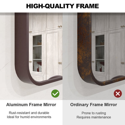 Vista 48 in. W x 36 in. H Rectangular Framed Wall Bathroom Vanity Mirror in Oil Rubbed Bronze SR-ORB48S-9
