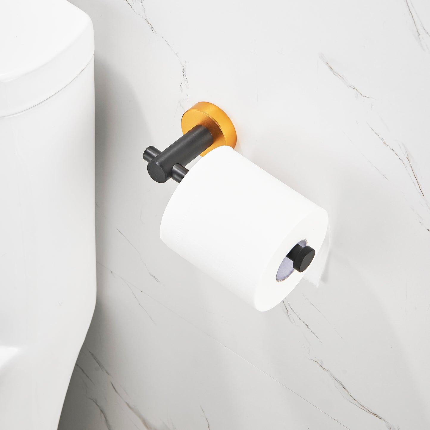 NestPro 6- Piece Bath Hardware Set with Towel Ring Toilet Paper Holder Towel Hook and Towel Bar TMBH06-BG1_b4b3d9dd-0d7f-4c8f-b232-6c1d191a90ad