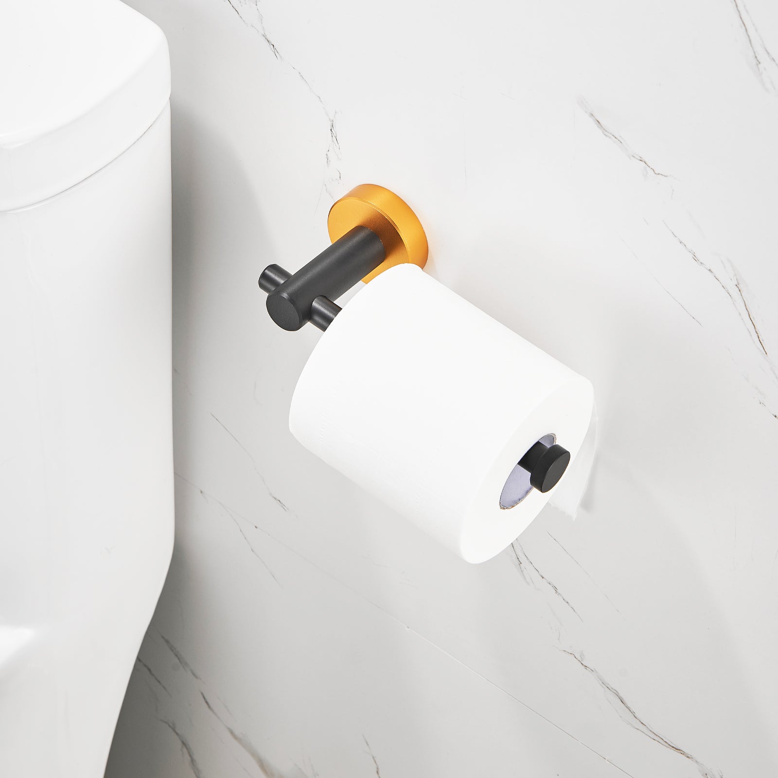 NestPro 6- Piece Bath Hardware Set with Towel Ring Toilet Paper Holder Towel Hook and Towel Bar TMBH06-BG1_b4b3d9dd-0d7f-4c8f-b232-6c1d191a90ad
