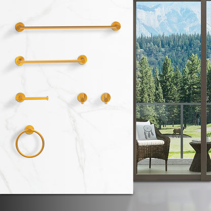 NestPro 6- Piece Bath Hardware Set with Towel Ring Toilet Paper Holder Towel Hook and Towel Bar TMBH06-GD1_c95fd89c-c22c-4df7-a4f0-dc054c13a371