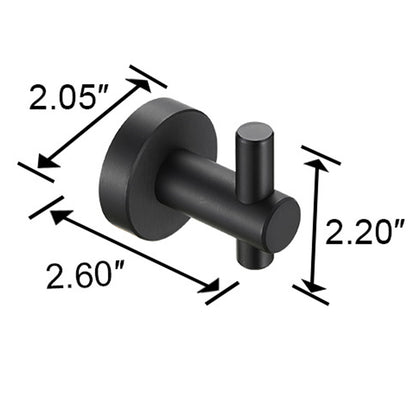 Gluon 2 Pack J-Hook Robe/Towel Hook with Screws TMTH2-BL1_9067e3da-6bd4-4c95-a12d-32090fbf4fe2