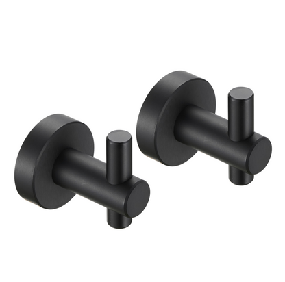 Gluon 2 Pack J-Hook Robe/Towel Hook with Screws Matte Black TMTH2-BL4_8578a960-2d09-43c6-a8f3-49a71c0b0a4f