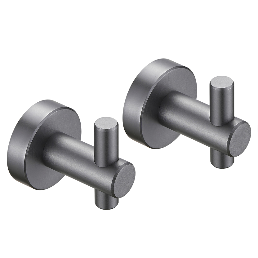 Gluon 2 Pack J-Hook Robe/Towel Hook with Screws Grey TMTH2-GY2_de7643c2-ddbe-4b12-8086-6943a4e42d05