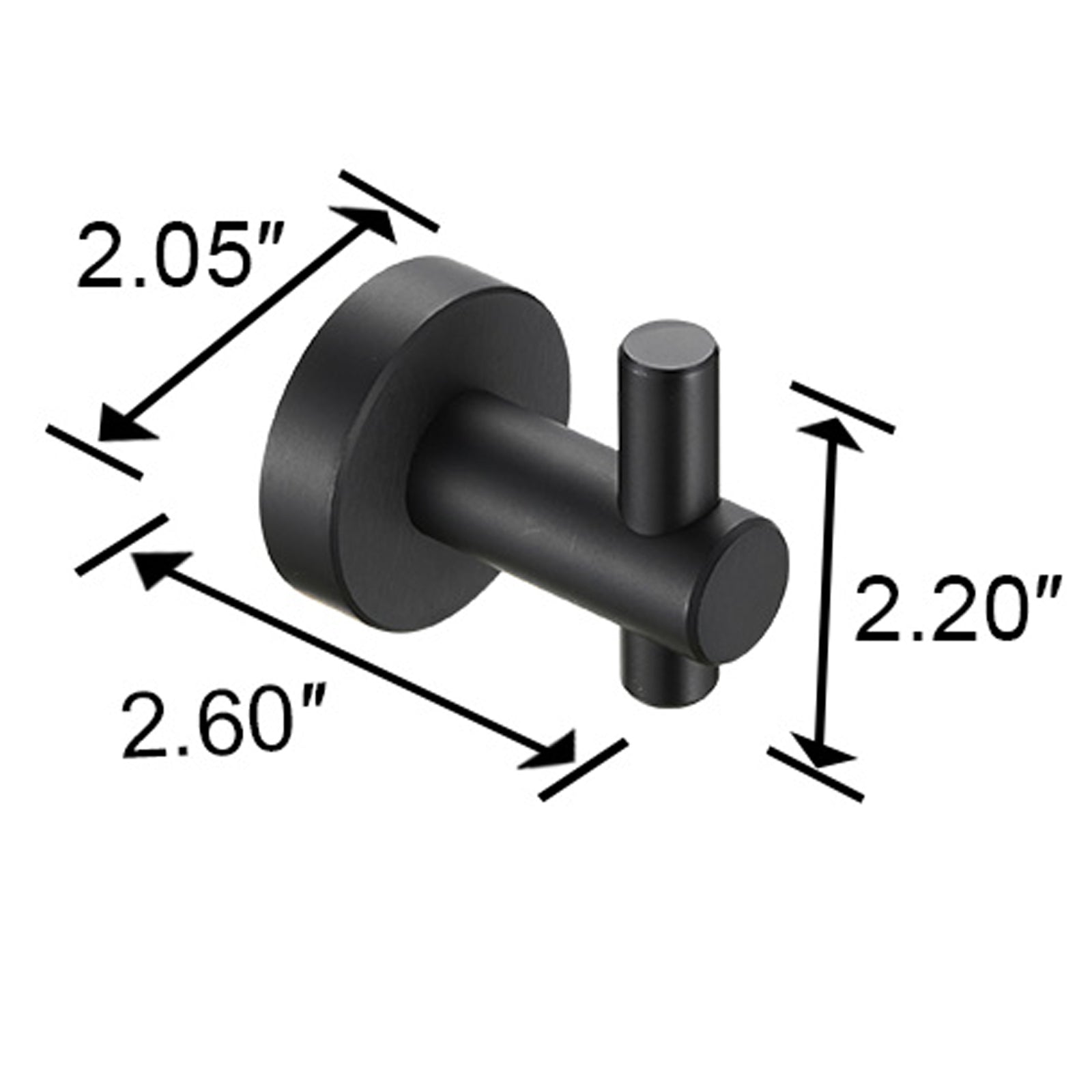 Gluon 4 Pack J-Hook Robe/Towel Hook with Screws TMTH4-BL1_3895659f-2f79-4f32-8453-0529fa299728