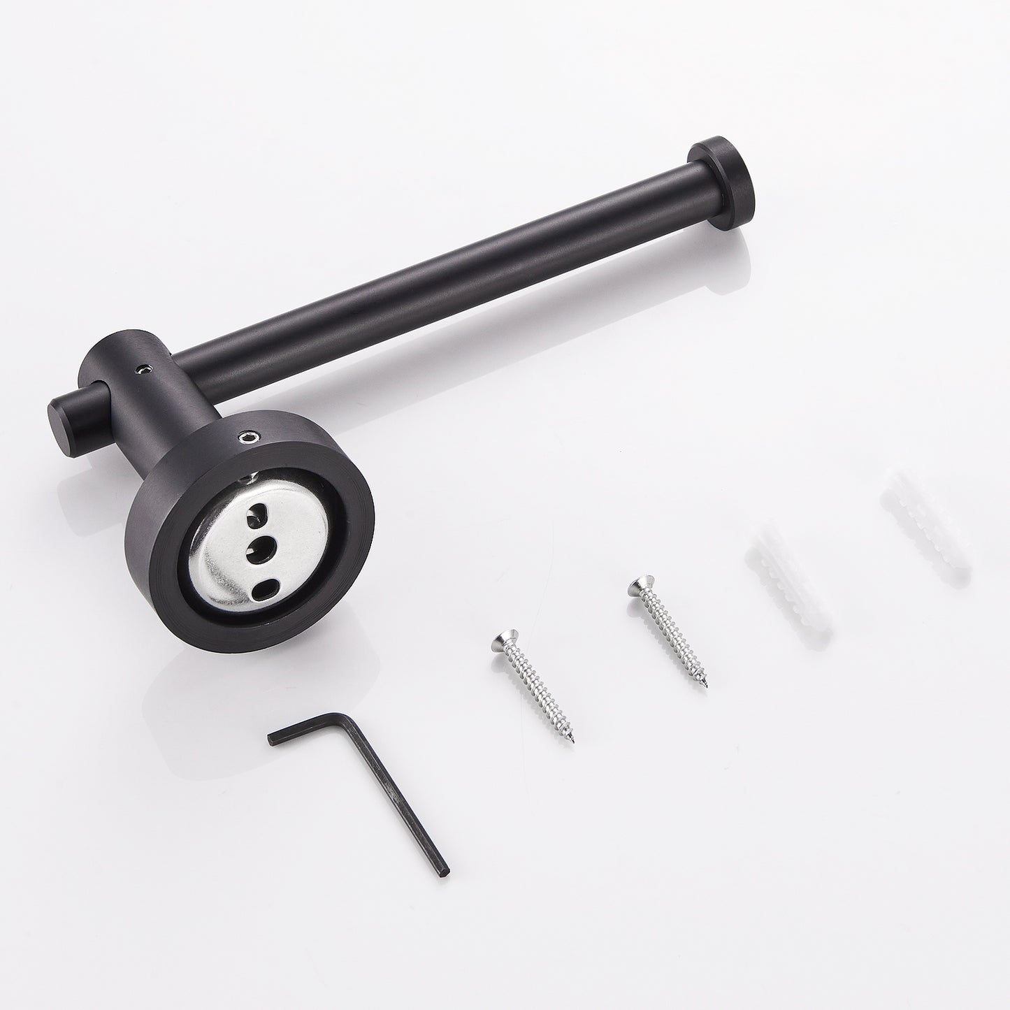 NestPro Wall Mounted Single Post Toilet Paper Holder Bath Hardware Accessory Matte Black TMTPH6-BL1_123b0e89-8b7a-4dec-a33a-a94b5b58e163