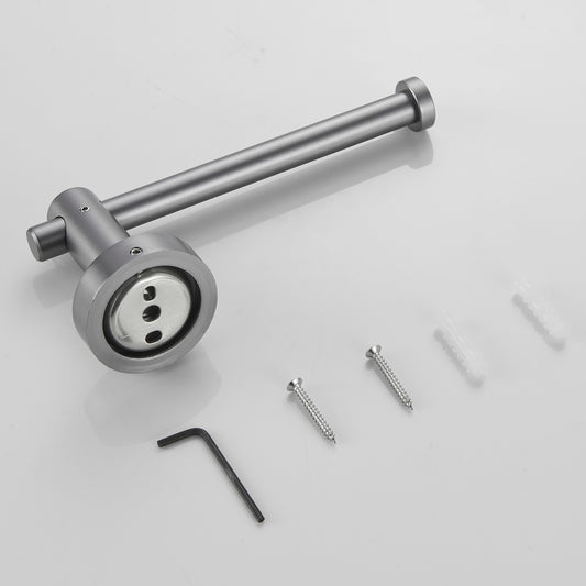NestPro Wall Mounted Single Post Toilet Paper Holder Bath Hardware Accessory Gun Grey TMTPH6-GY1_7fc6928f-4d8d-4fea-9b07-3c97c0f39bcf
