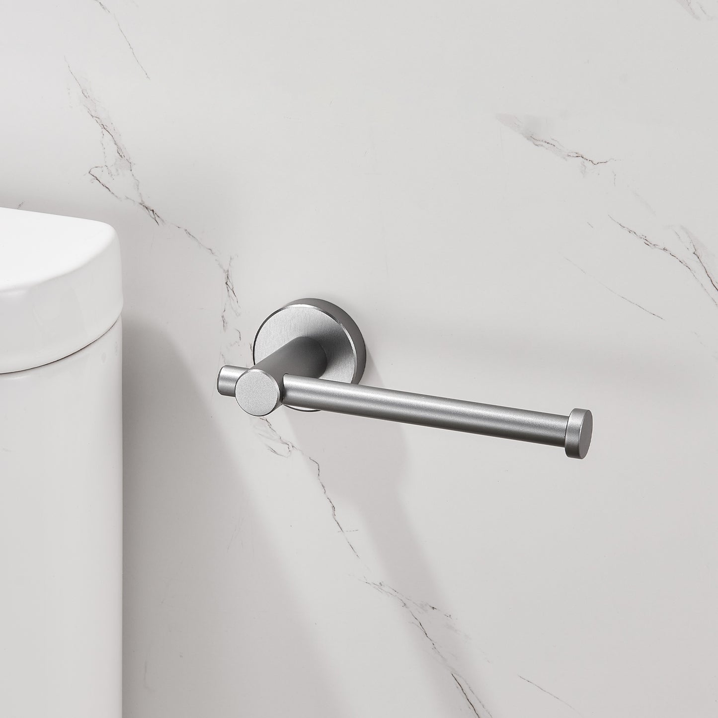 NestPro Wall Mounted Single Post Toilet Paper Holder Bath Hardware Accessory TMTPH6-GY3
