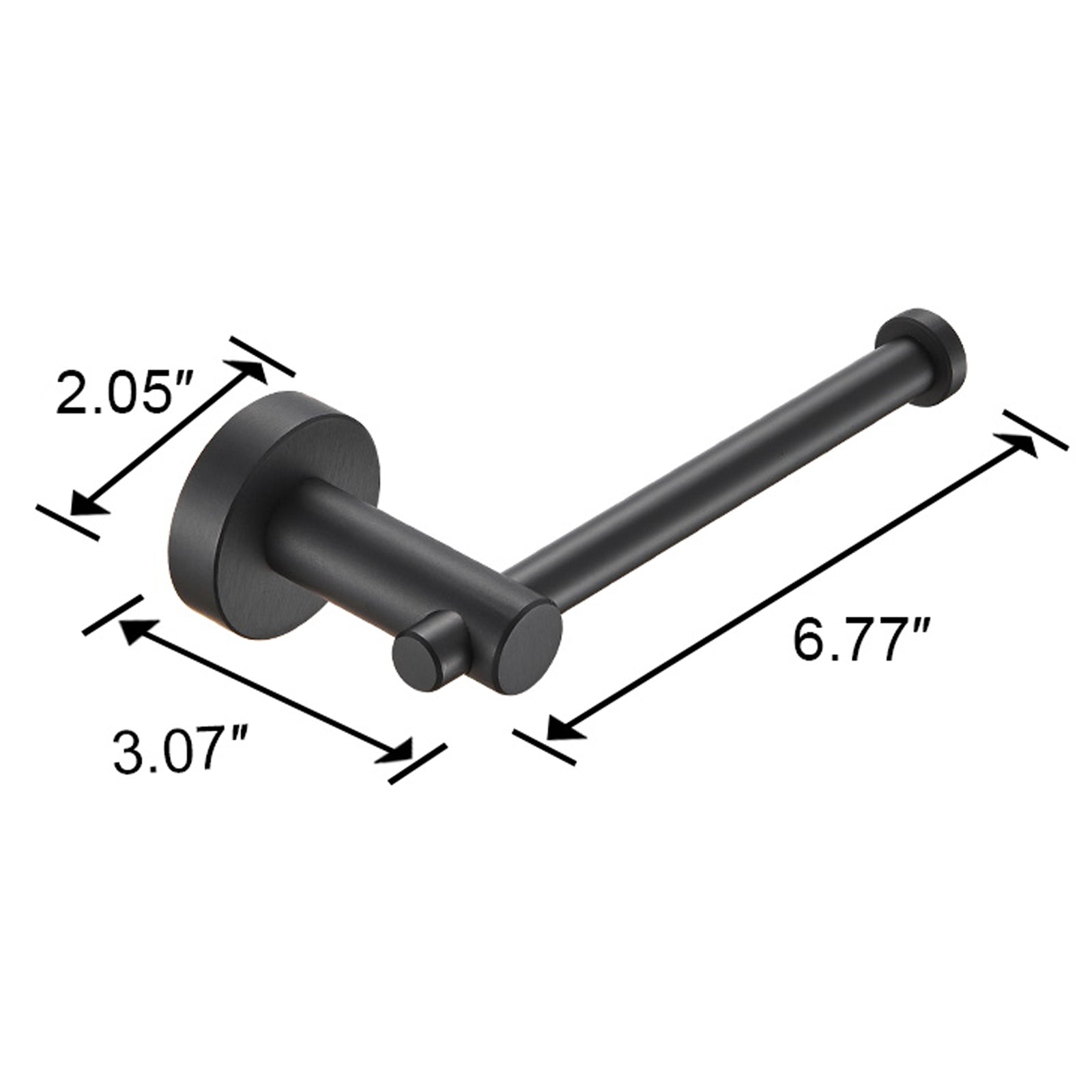 NestPro 3 -Piece Bath Hardware Set with Adjustable Towel Bar/Rack, Toilet Paper Holder, Towel Ring XYBH03-BL04