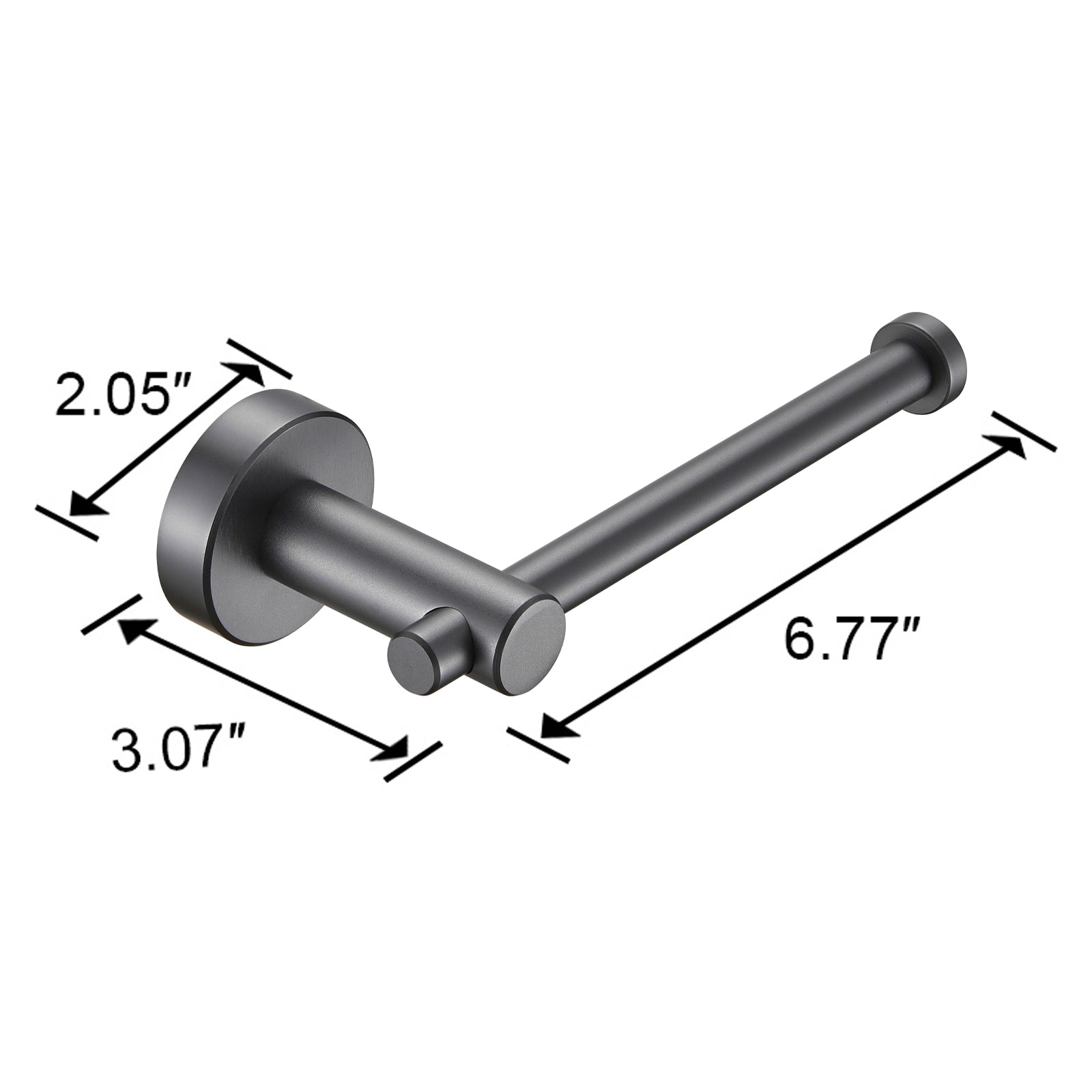 NestPro 3 -Piece Bath Hardware Set with Adjustable Towel Bar/Rack, Toilet Paper Holder, Towel Ring XYBH03-GY04