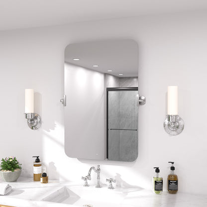 Twirl 20 in. W x 30 in. H Rectangular Frameless Tilt Wall Bathroom Vanity Mirror XYK-2030CR2