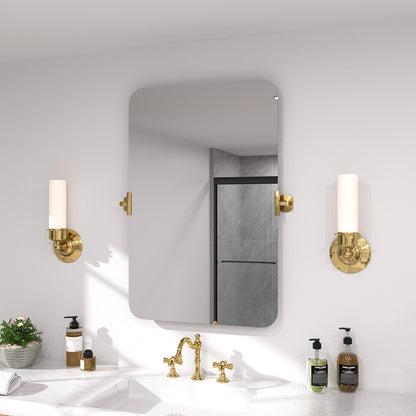 Twirl 20 in. W x 30 in. H Rectangular Frameless Tilt Wall Bathroom Vanity Mirror XYK-2030GD2