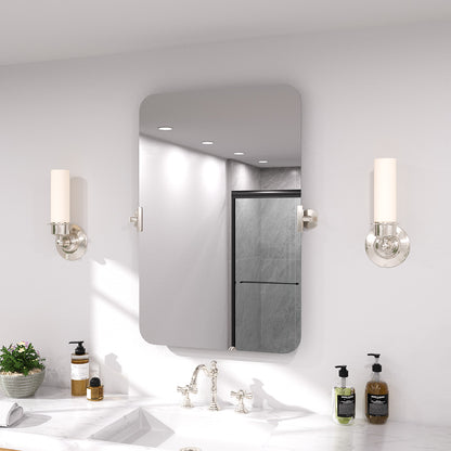 Twirl 20 in. W x 30 in. H Rectangular Frameless Tilt Wall Bathroom Vanity Mirror XYK-2030NK2