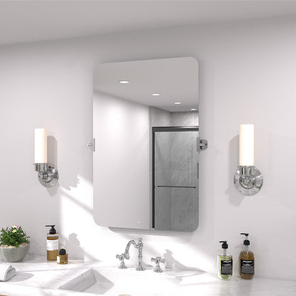 Twirl 24 in. W x 36 in. H Rectangular Frameless Tilt Wall Bathroom Vanity Mirror XYK-2436CR2