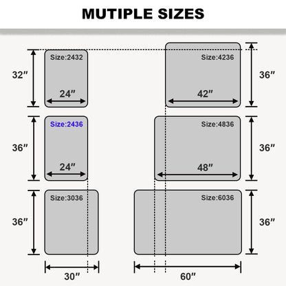 Vista 32 in. W x 24 in. H Rectangular Framed Wall Bathroom Vanity Mirror XYS-2436BL6
