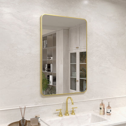 Vista 24 in. W x 36 in. H Rectangular Framed Wall Bathroom Vanity Mirror XYS-2436GD1_8f411b3b-75dc-4686-b2c7-4ffdcd5889eb