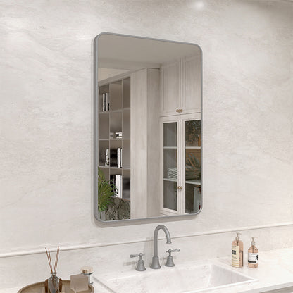 Vista 24 in. W x 36 in. H Rectangular Framed Wall Bathroom Vanity Mirror XYS-2436GY1_996652a5-ded3-4b65-a1ee-6f73a512048d
