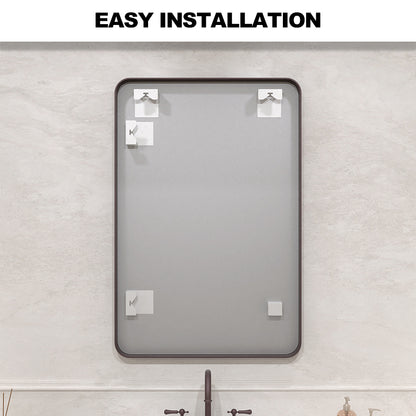 Vista 24 in. W x 36 in. H Rectangular Framed Wall Bathroom Vanity Mirror XYS-2436ORB12_a693e81b-d7b6-4421-b0f5-c074464170a3