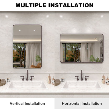 Vista 24 in. W x 36 in. H Rectangular Framed Wall Bathroom Vanity Mirror XYS-2436ORB7_09202541-ee36-4faa-ae81-16d5378416fa