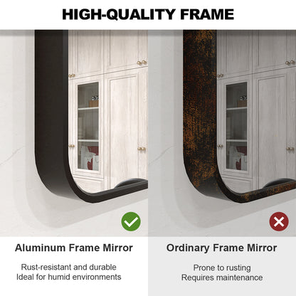 Vista 30 in. W x 36 in. H Rectangular Framed Wall Bathroom Vanity Mirror XYS-3036BL9