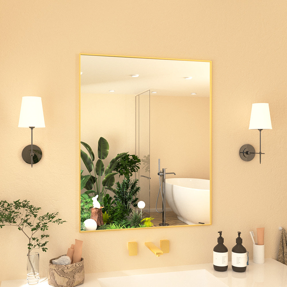 Nova Rectangular Framed Wall Bathroom Vanity Mirror XYZ-2430BG2