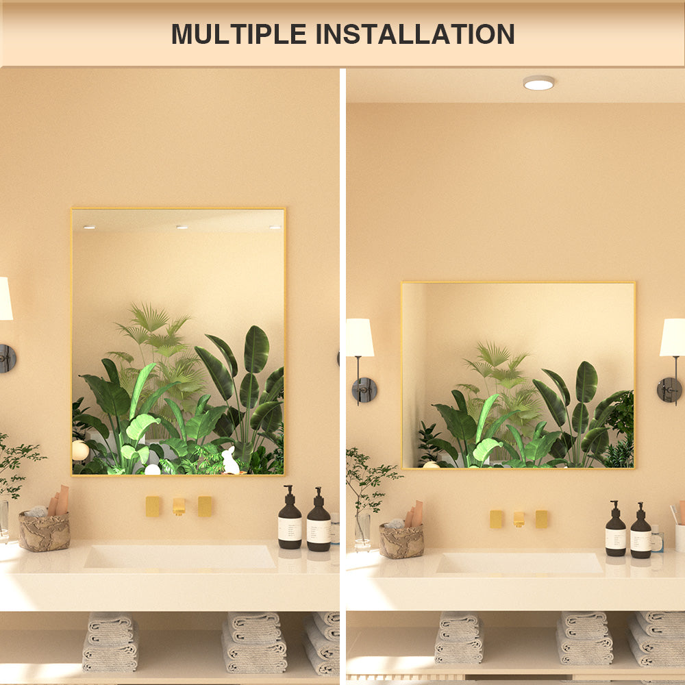 Nova Rectangular Framed Wall Bathroom Vanity Mirror XYZ-2430BG8