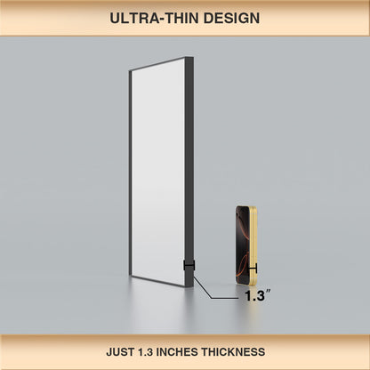 Nova Rectangular Framed Wall Bathroom Vanity Mirror XYZ-2430BL6