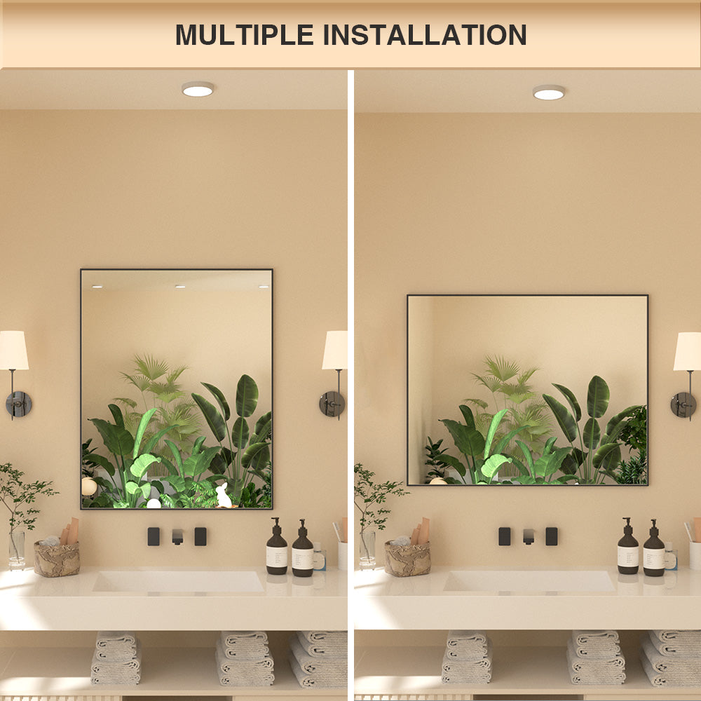 Nova Rectangular Framed Wall Bathroom Vanity Mirror XYZ-2430BL8