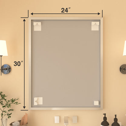 Nova Rectangular Framed Wall Bathroom Vanity Mirror XYZ-2430NK12