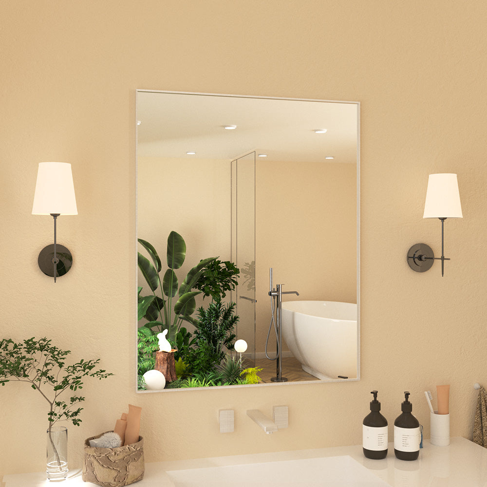 Nova Rectangular Framed Wall Bathroom Vanity Mirror XYZ-2430NK2