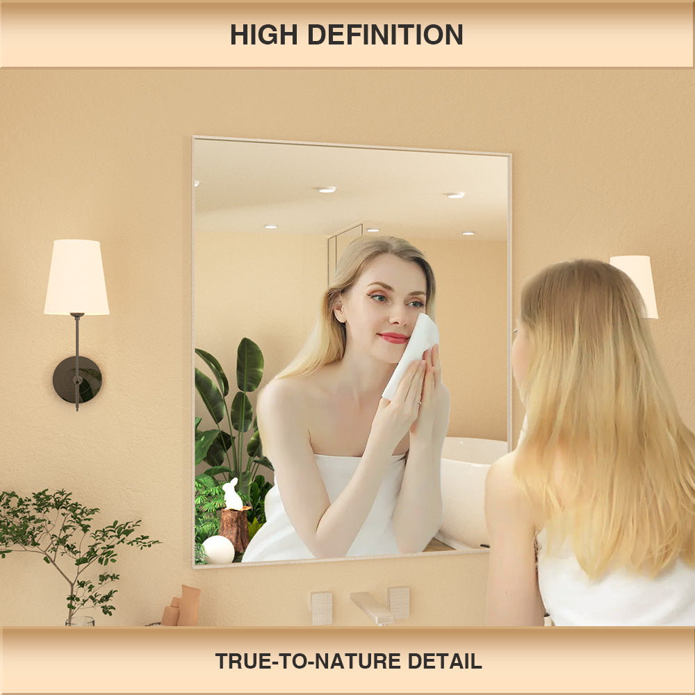 Nova Rectangular Framed Wall Bathroom Vanity Mirror XYZ-2430NK5