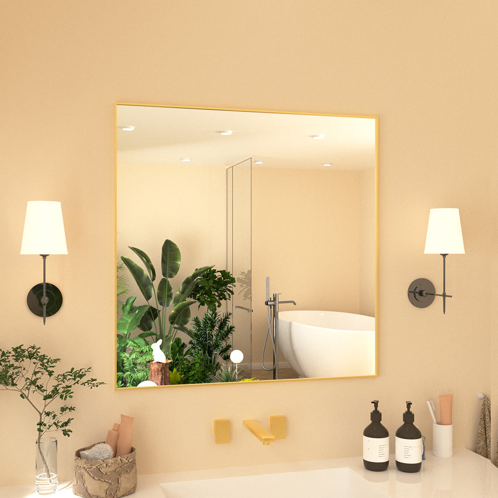 Nova Rectangular Framed Wall Bathroom Vanity Mirror XYZ-3030BG2