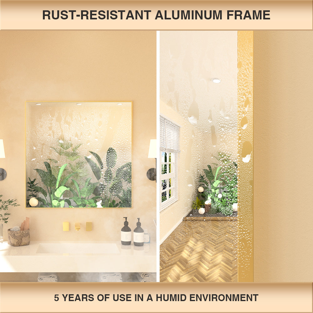 Nova Rectangular Framed Wall Bathroom Vanity Mirror XYZ-3030BG4