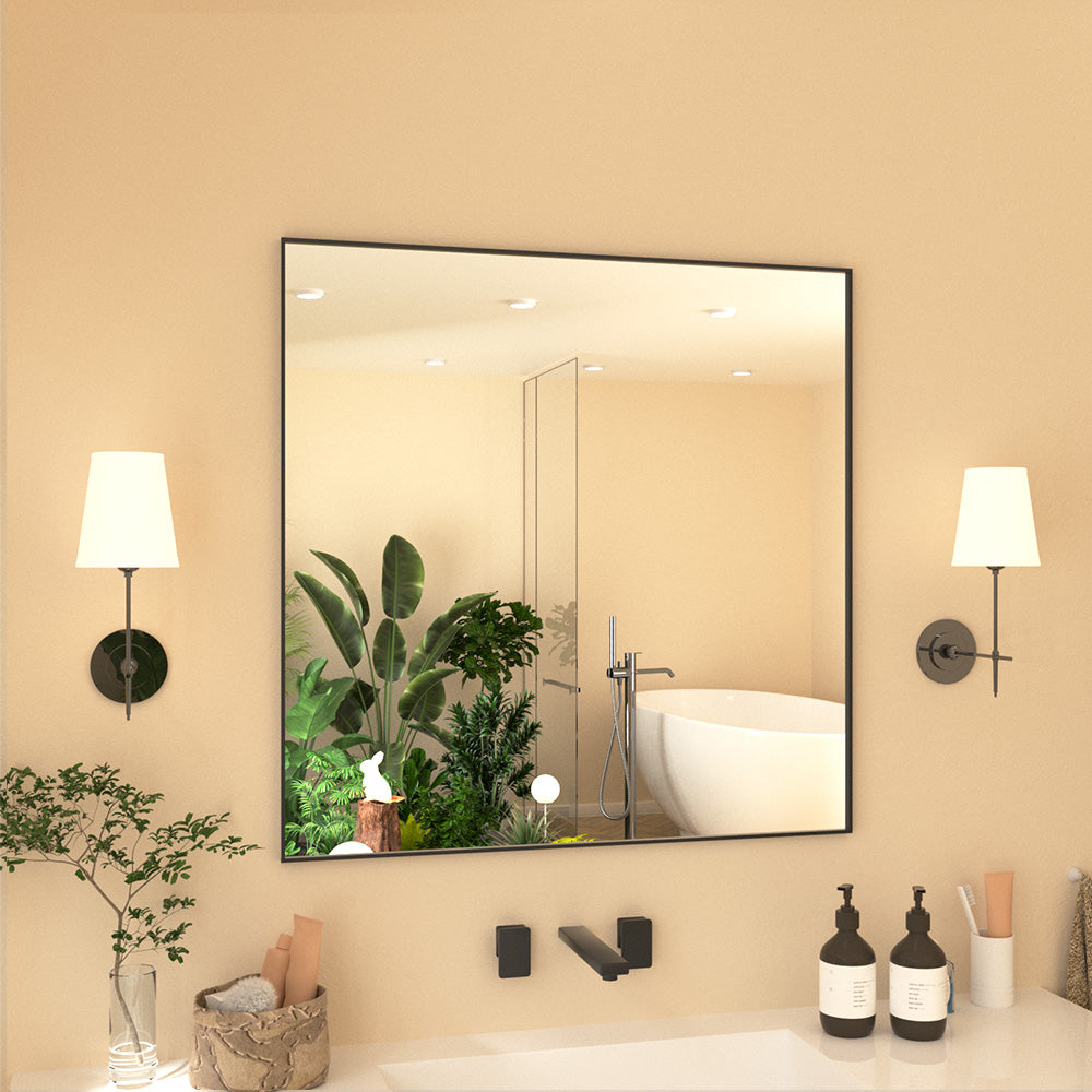 Nova Rectangular Framed Wall Bathroom Vanity Mirror XYZ-3030BL2
