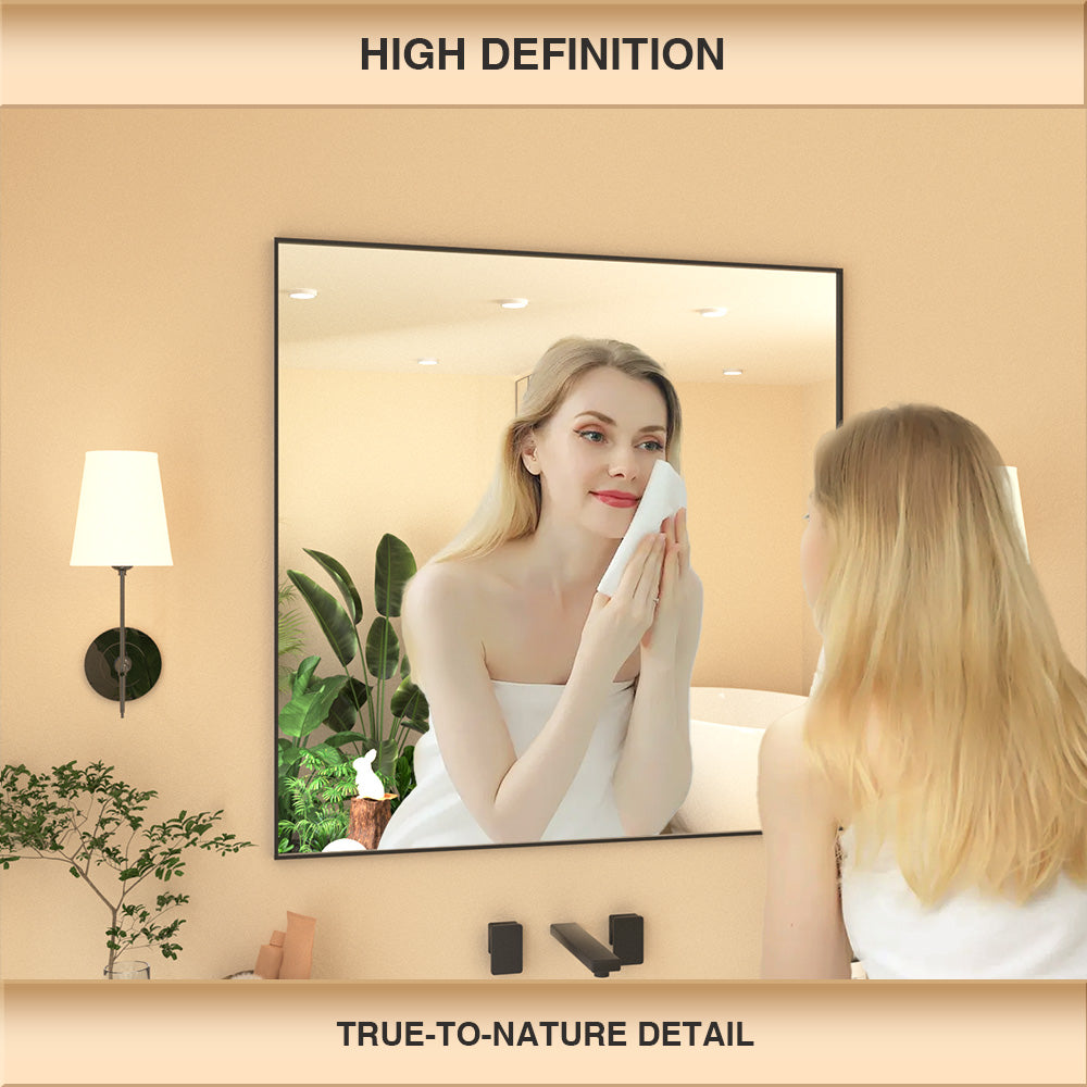 Nova Rectangular Framed Wall Bathroom Vanity Mirror XYZ-3030BL5